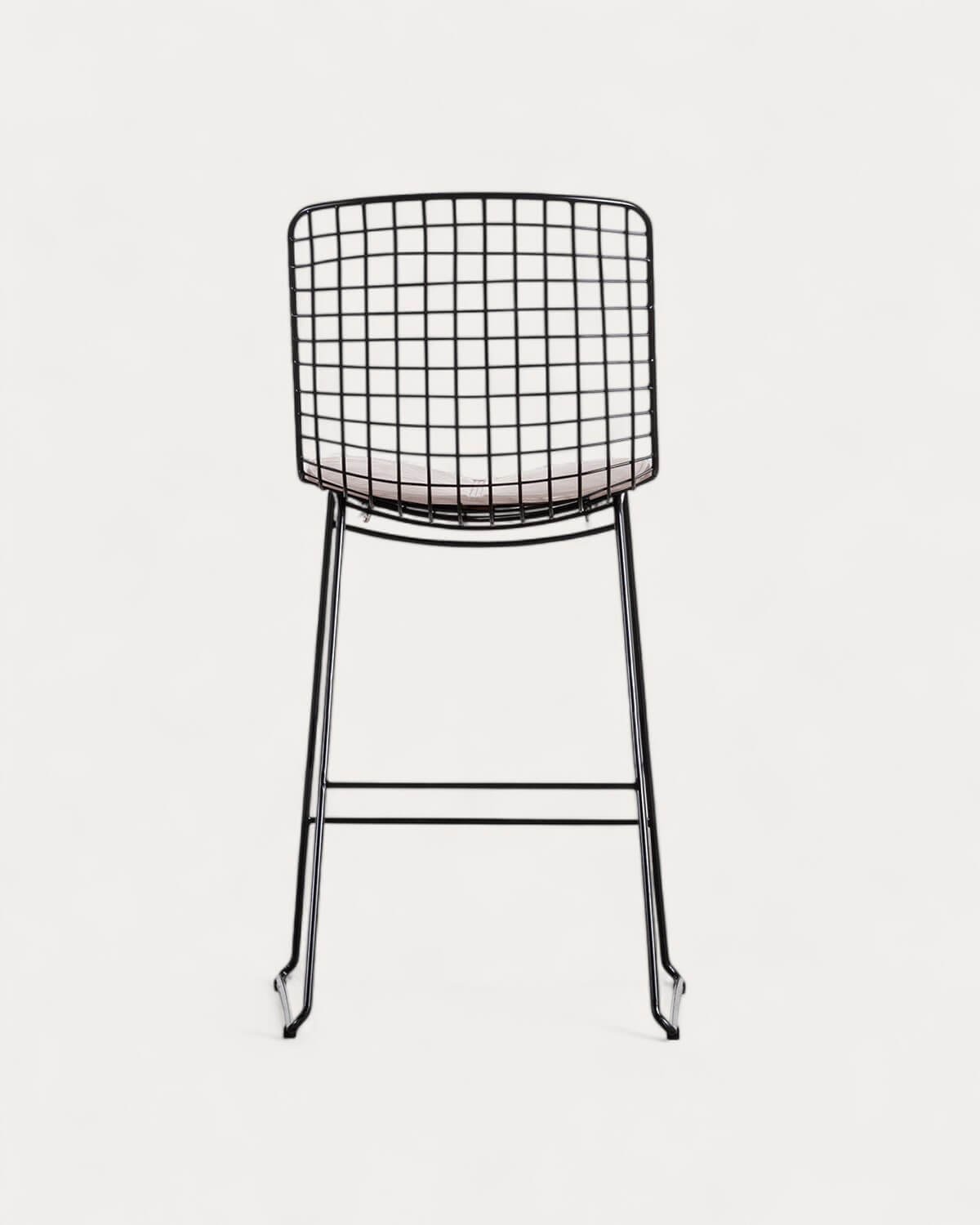 Tabouret Haut en Métal (66 cm) Dossier haut Aras , image de la gelerie 3