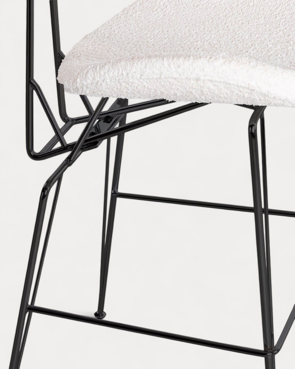 Tabouret Haut en Bois et Tissu (76,5 cm) Brunela , image de la gelerie 6