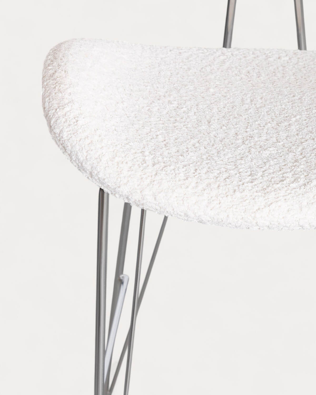 Tabouret Haut en Bois et Tissu (76,5 cm) Brunela , image de la gelerie 5