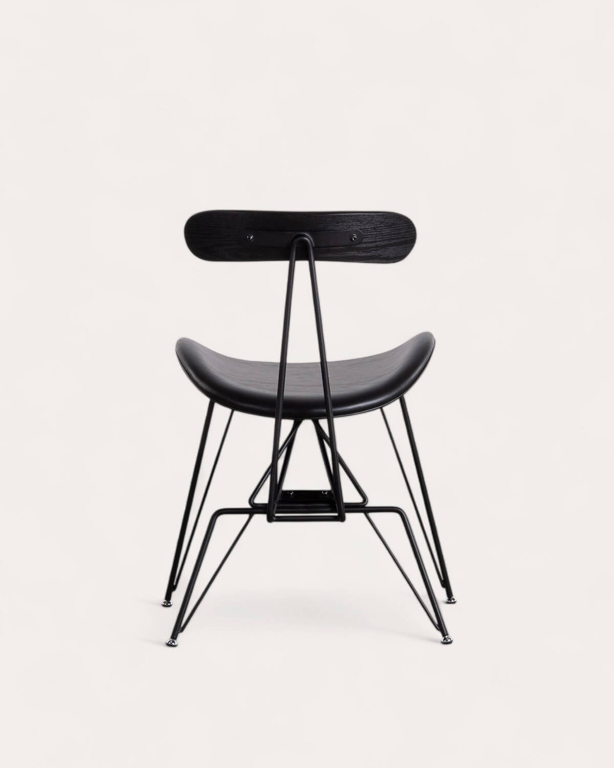 Pack 4 Chaises de Salle à Manger en Simili Cuir et Bois Brunela, image de la gelerie 5