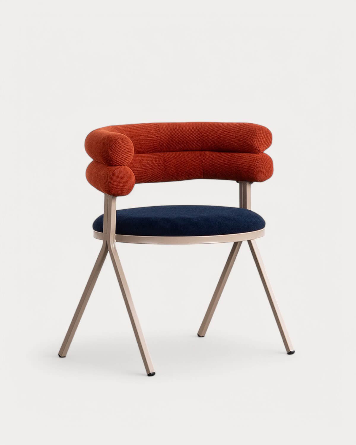 Pack 4 Chaises de Salle à Manger en Tissu et Métal Aixa, image de la gelerie 1