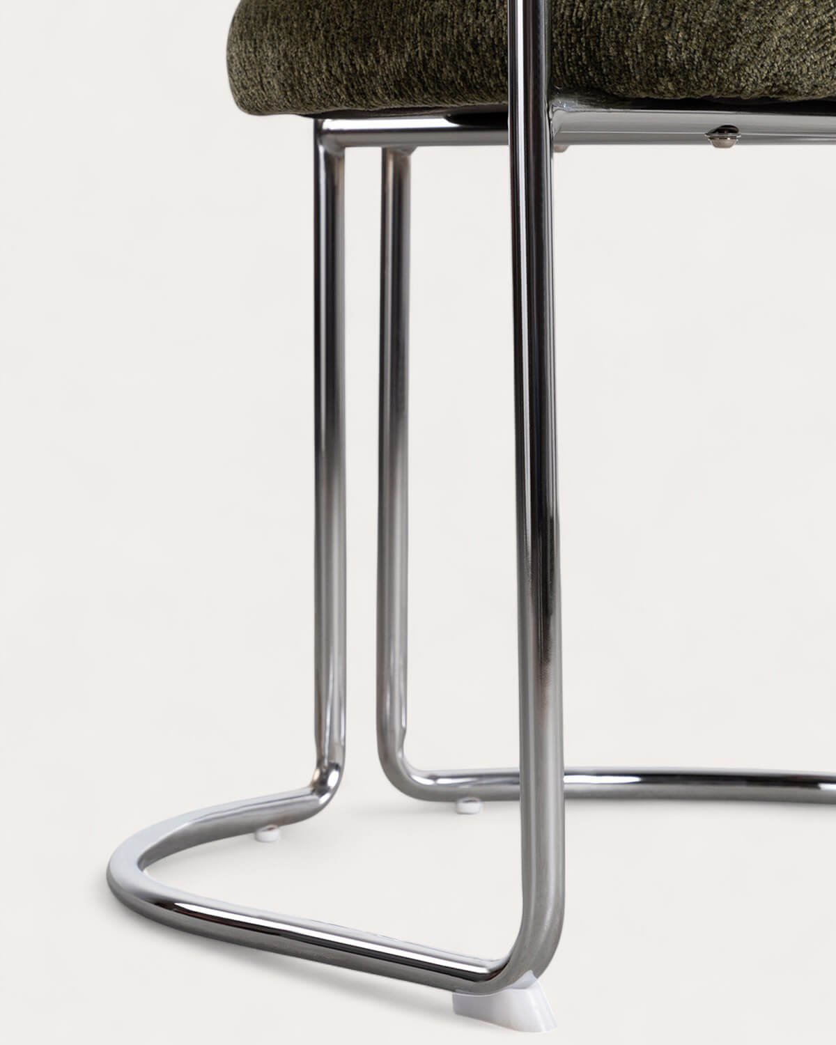 Pack 4 Chaises de Salle à Manger en Tissu et Métal Petra , image de la gelerie 8