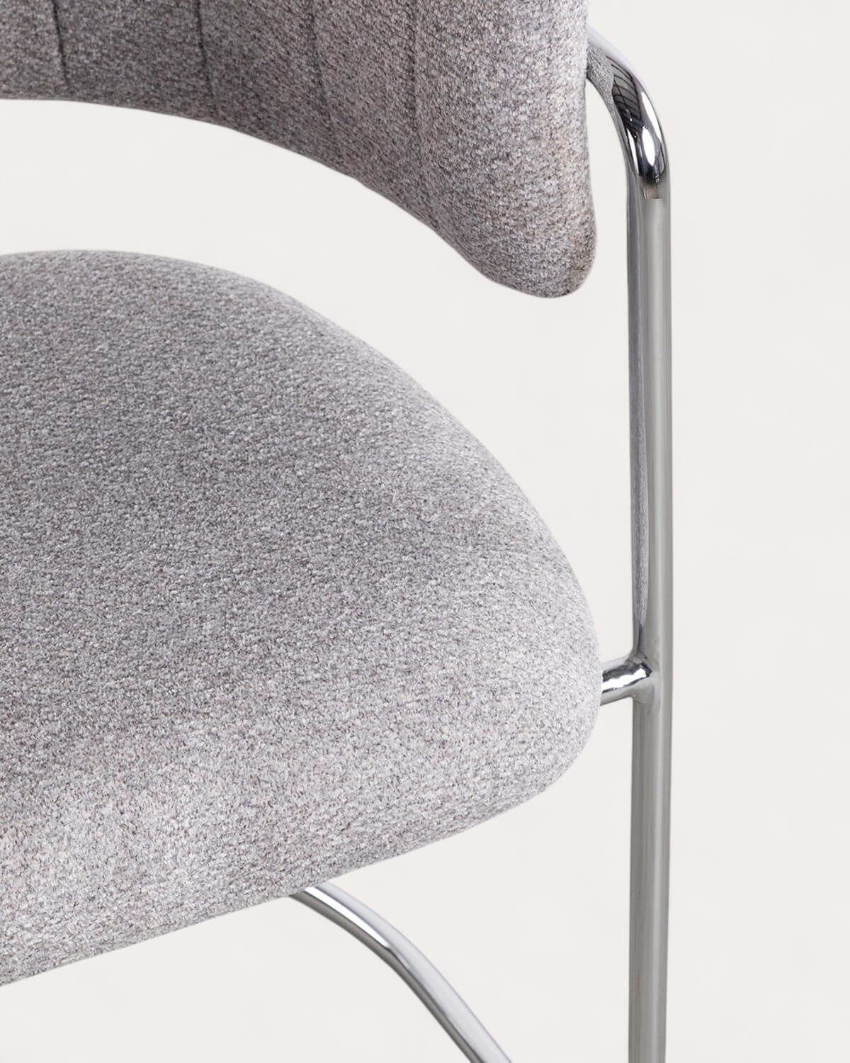 Pack 4 Chaises de Salle à Manger en Tissu et Métal Petra , image de la gelerie 7