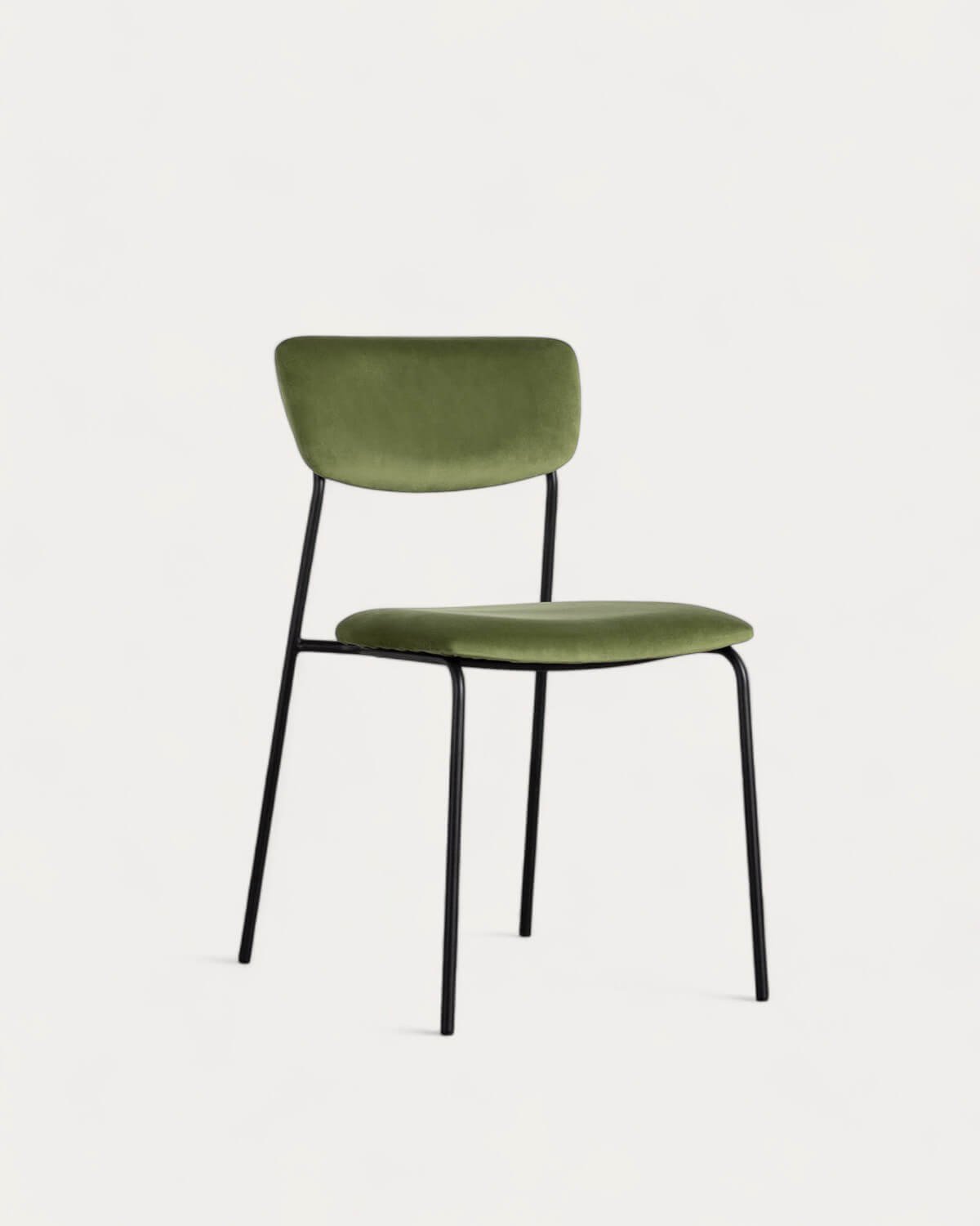 Chaise de Salle à Manger en Métal et Velours Morgan, image de la gelerie 1