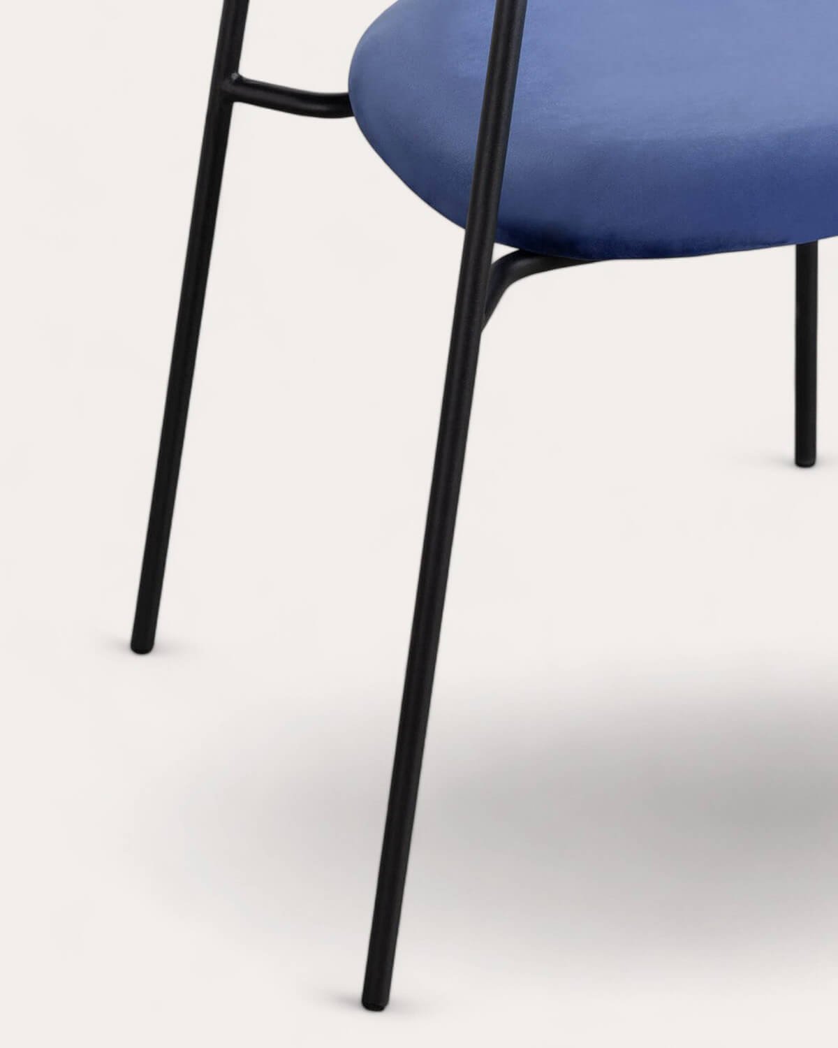 Pack 2 Chaises de Salle à Manger en Métal et Velours Morgan, image de la gelerie 6