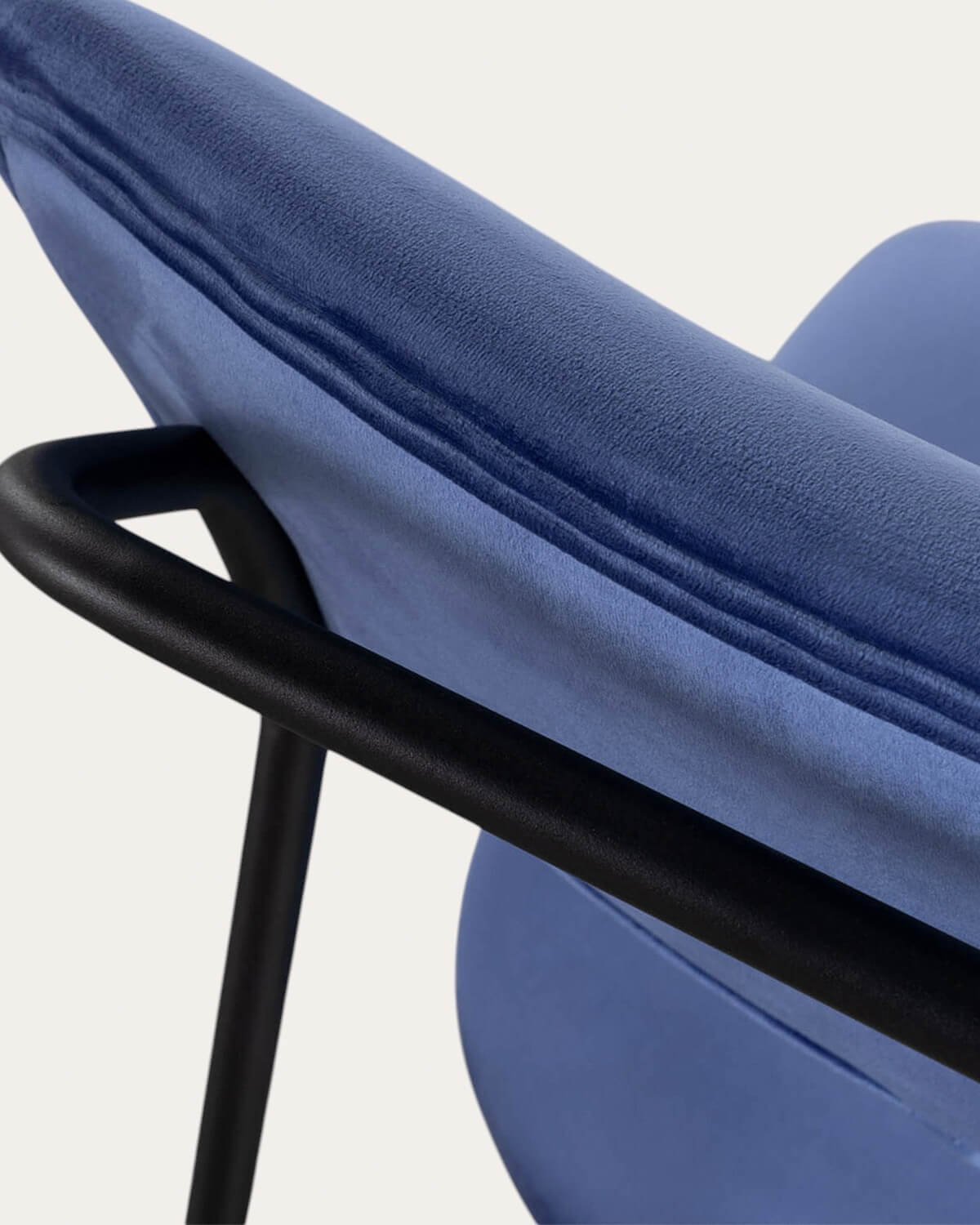 Pack 2 Chaises de Salle à Manger en Métal et Velours Morgan, image de la gelerie 7