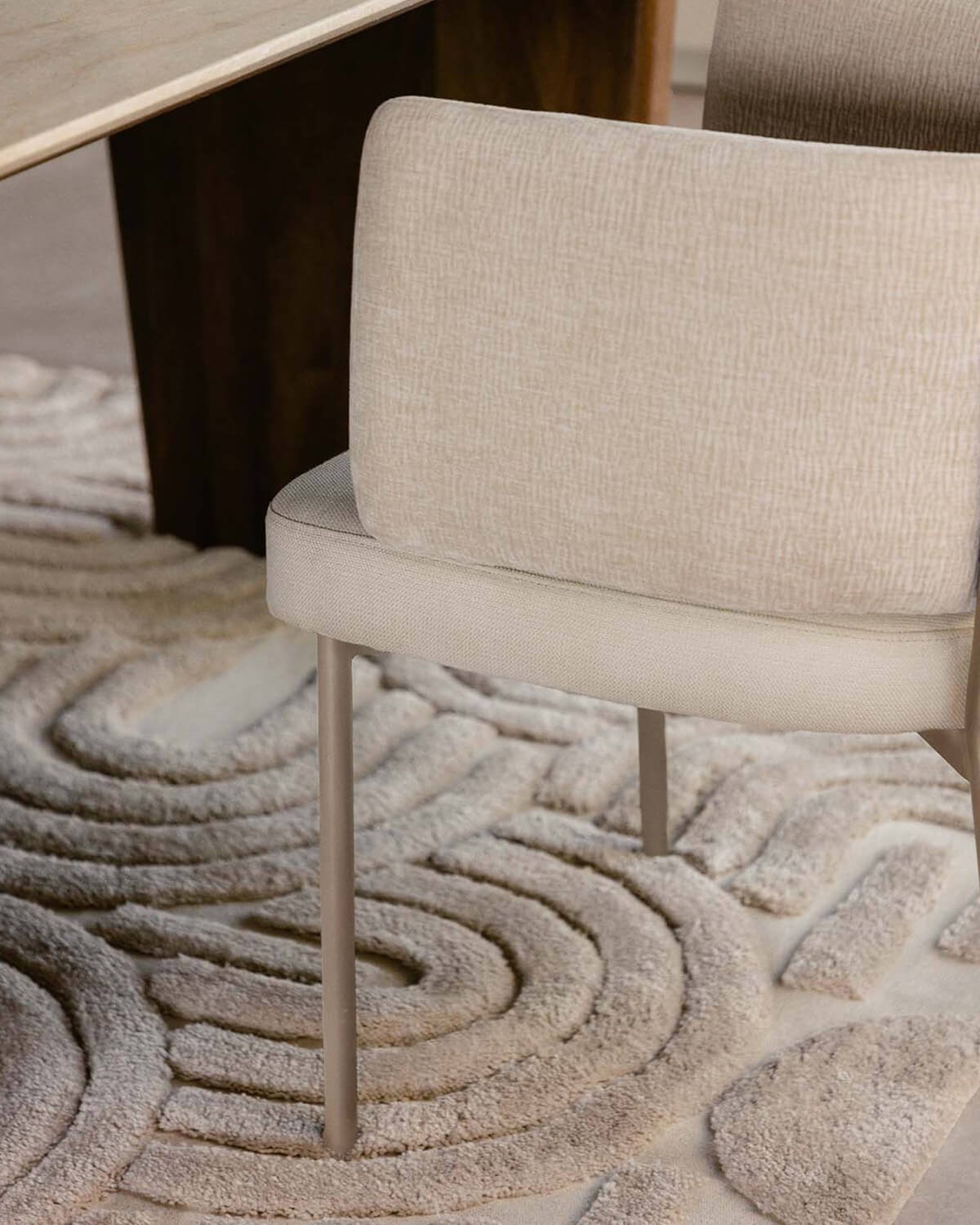 Chaise de Salle à Manger en Tissu et Métal Hades Soft, image de la gelerie 3