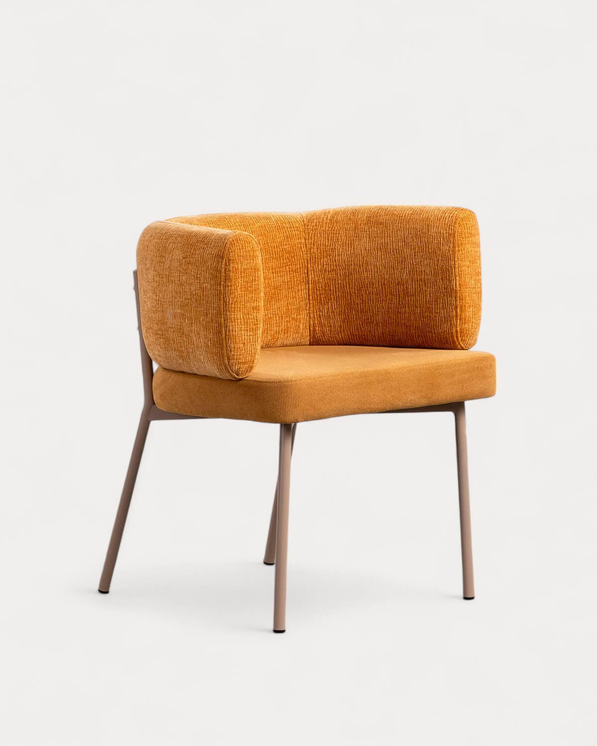 Pack 4 Chaises de Salle à Manger en Tissu et Métal Hades Soft, image de la gelerie 1