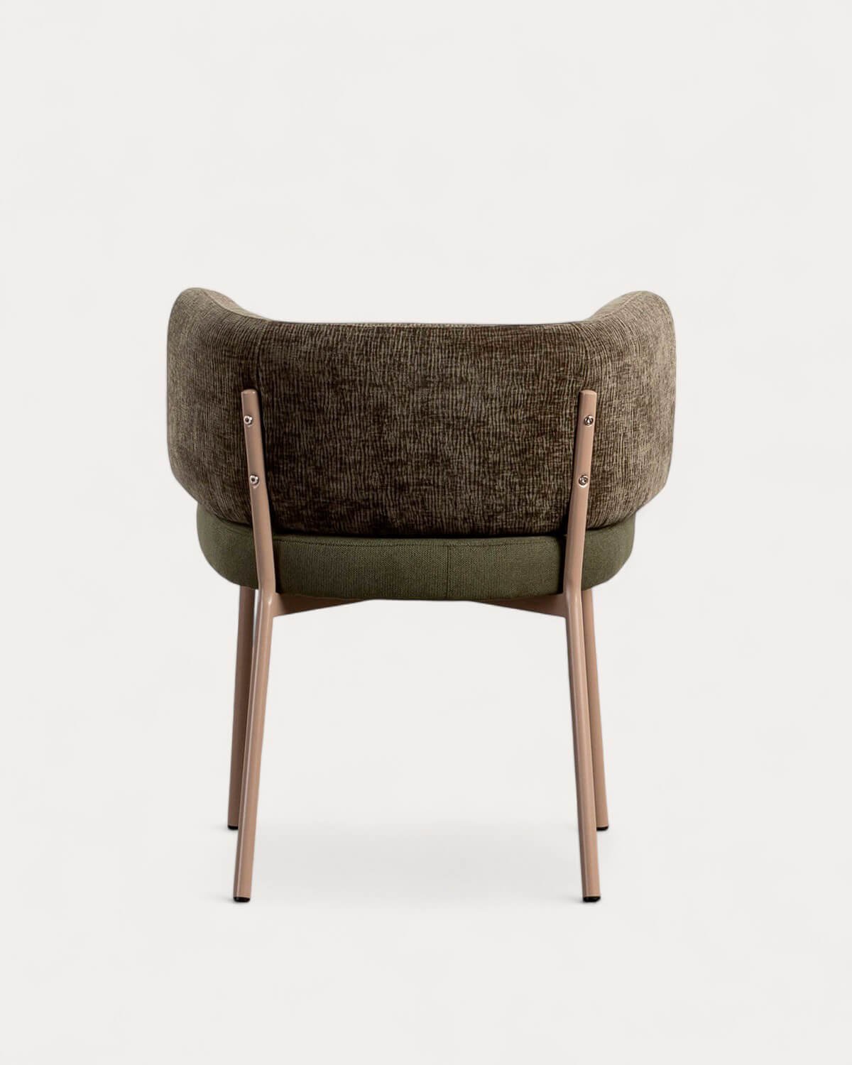 Pack 4 Chaises de Salle à Manger en Tissu et Métal Hades Soft, image de la gelerie 5