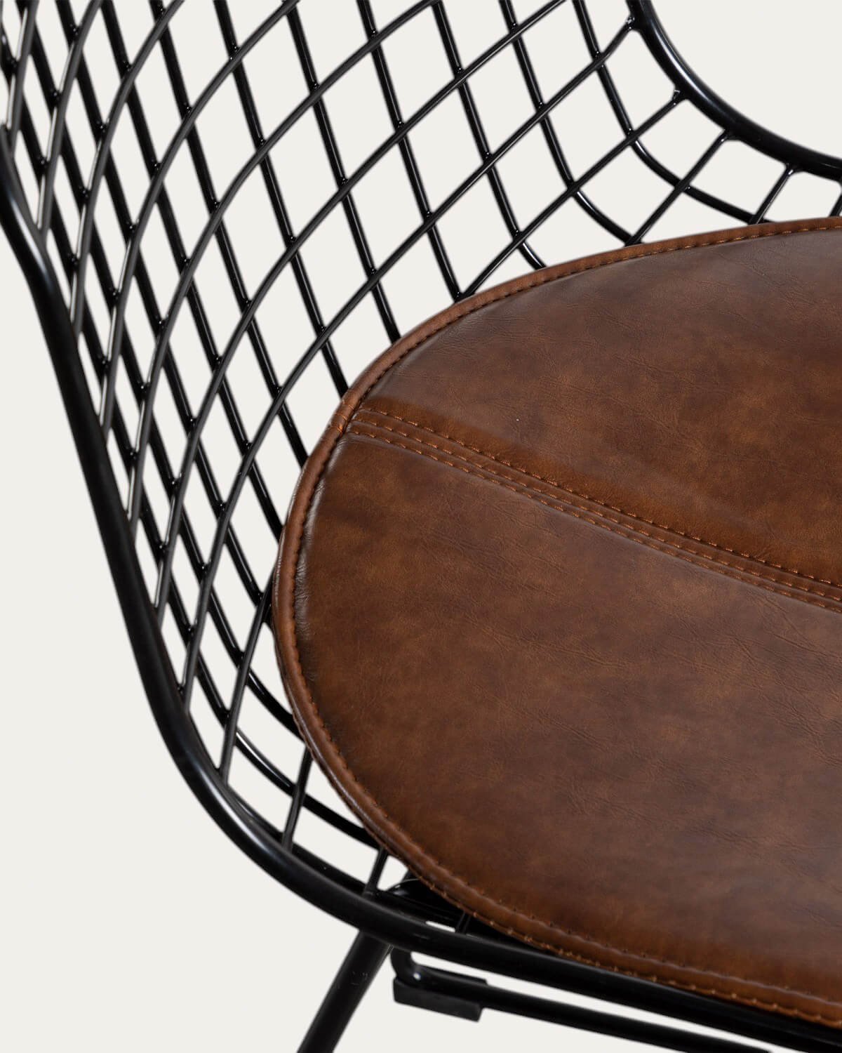 Chaise de Salle à Manger en Métal Aras à Dossier bas , image de la gelerie 8