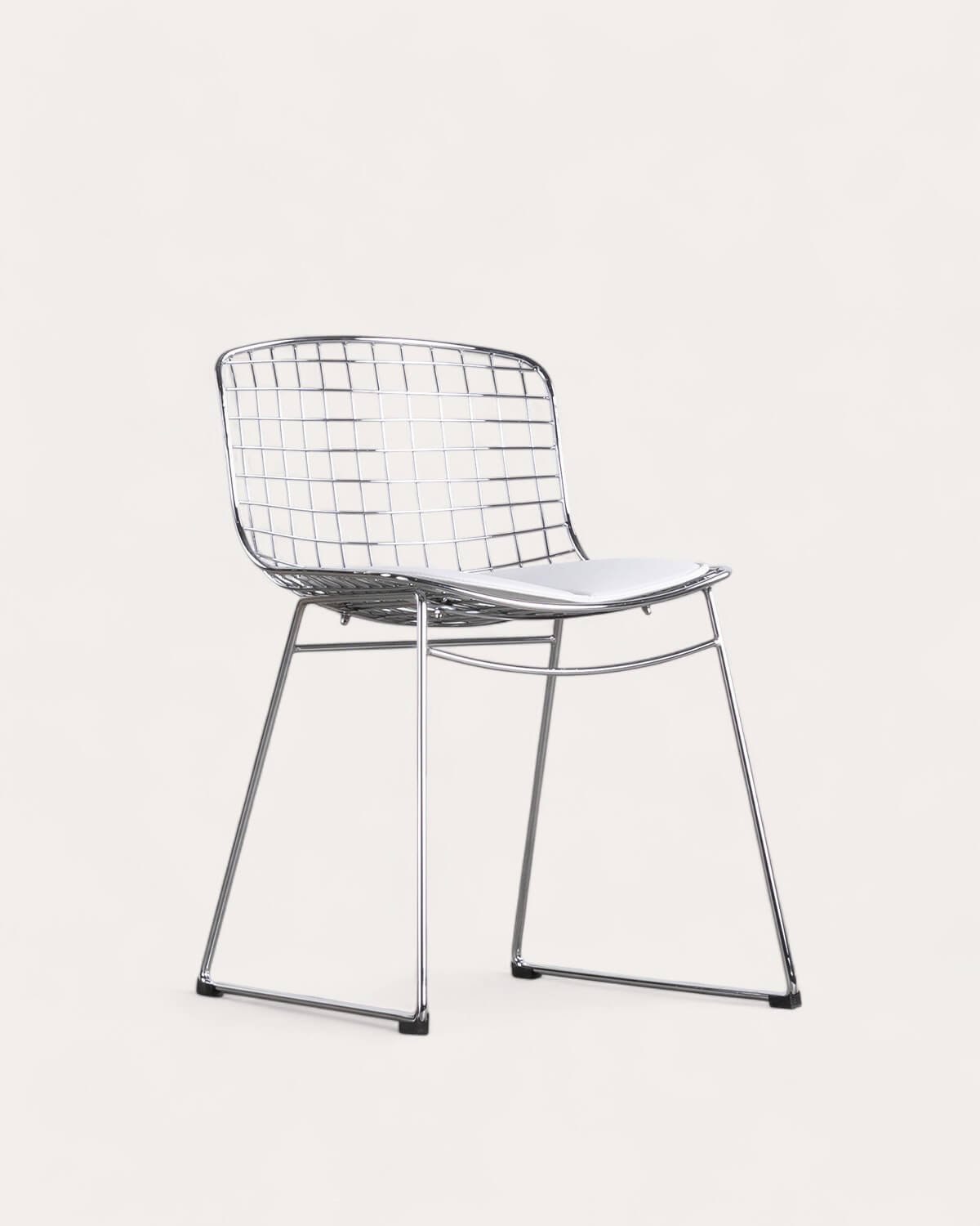 Chaise de Salle à Manger en Métal Aras à Dossier bas , image de la gelerie 1