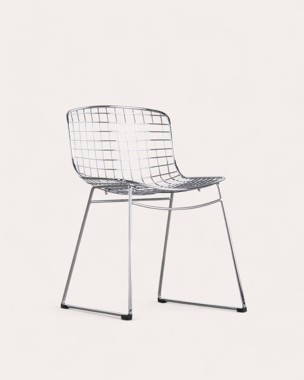 Chaise de Salle à Manger en Métal Aras à Dossier bas , image de la gelerie 1