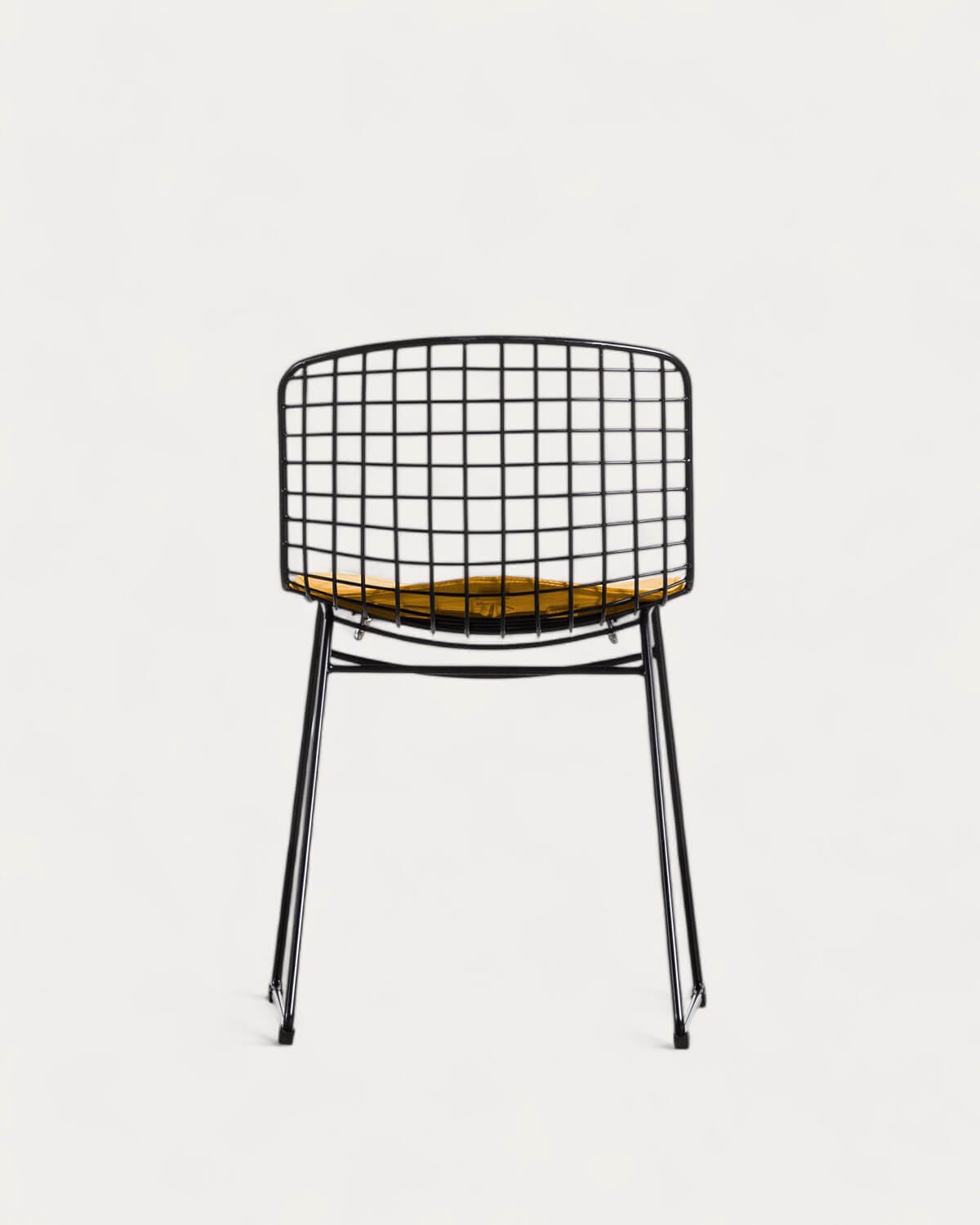 Chaise de Salle à Manger en Métal Aras à Dossier bas , image de la gelerie 5