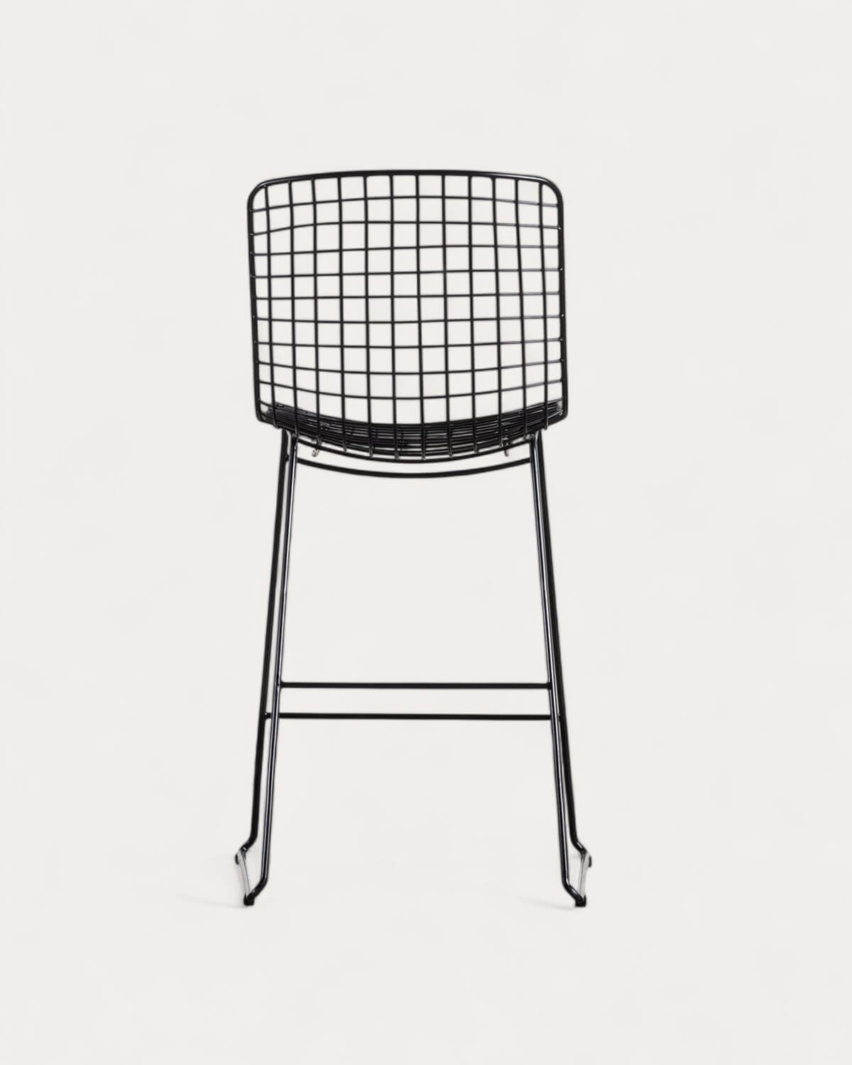 Pack de 4 Tabourets Hauts en Acier (66 cm) Dossier Haut Aras, image de la gelerie 3