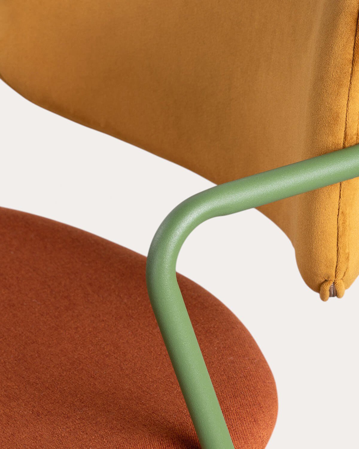 Tabouret Haut Velours et Tissu (65 cm) Irun, image de la gelerie 6