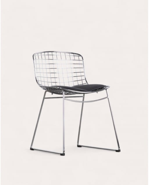 Pack de 2 Chaises de Salle à Manger en Métal à Dossier Bas Aras