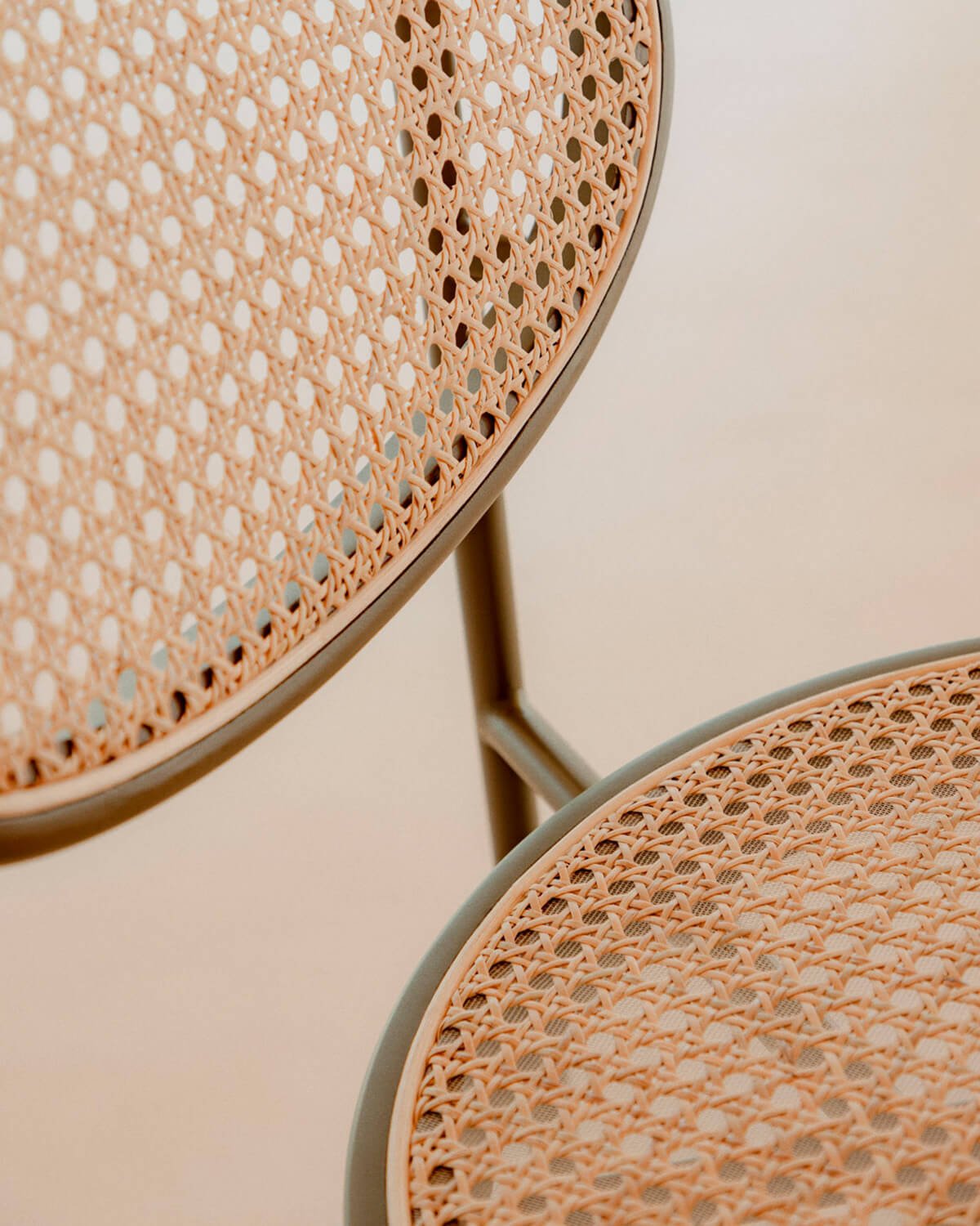 Tabouret Haut en Rotin Naturel et Métal (75 cm) Vili , image de la gelerie 3