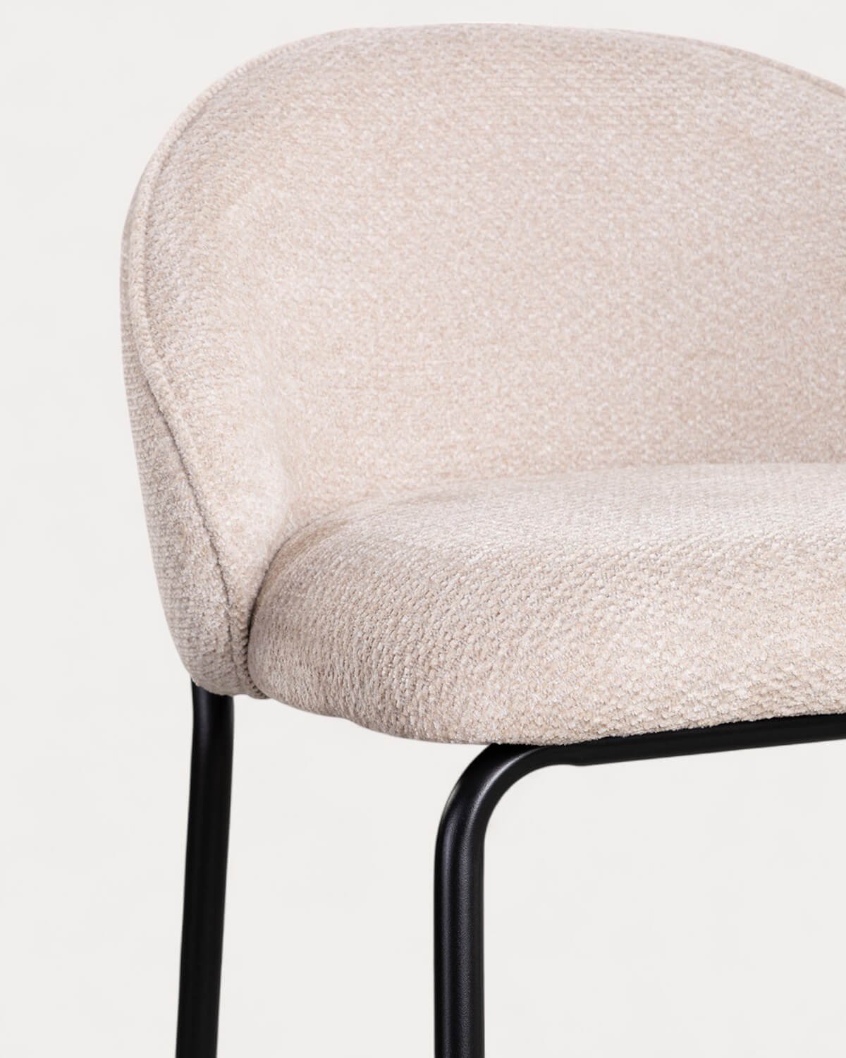 Tabouret Haut en Tissu et Métal (64 cm) Emna, image de la gelerie 7