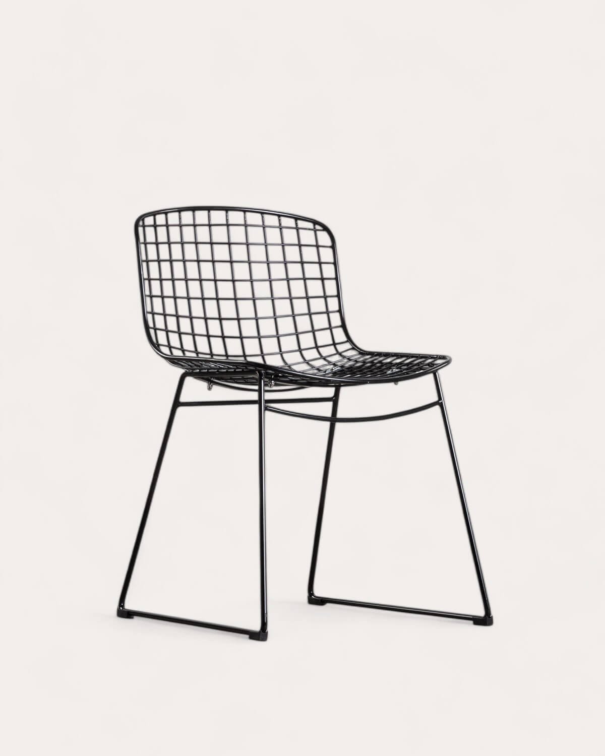 Pack 4 Chaises de Salle à Manger en Métal Dossier Bas Aras , image de la gelerie 1