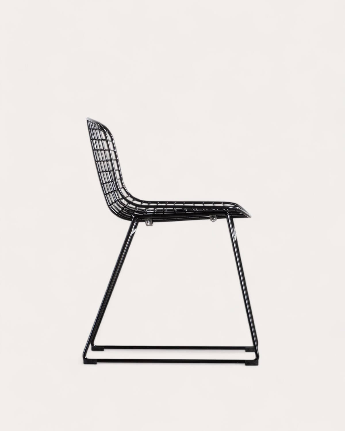 Pack 4 Chaises de Salle à Manger en Métal Dossier Bas Aras , image de la gelerie 3