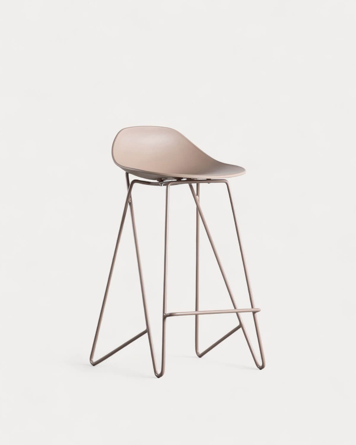 Pack 4 Tabourets Hauts en Polypropylène et Acier (67 cm) Paris, image de la gelerie 4