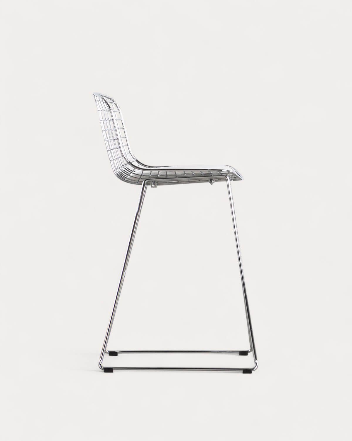 Tabouret Haut en Métal (66 cm) Dossier Bas Aras, image de la gelerie 2