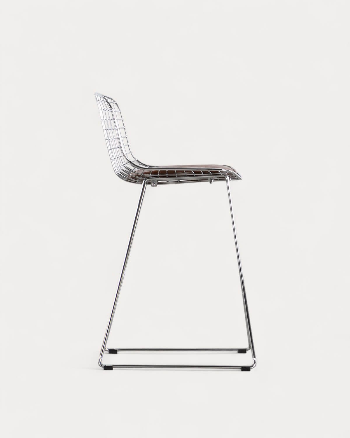 Tabouret de bar en métal Aras Dossier Bas, image de la gelerie 4