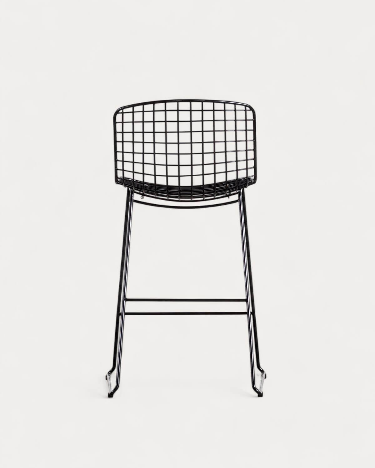 Tabouret Haut en Métal (66 cm) Dossier Bas Aras, image de la gelerie 3