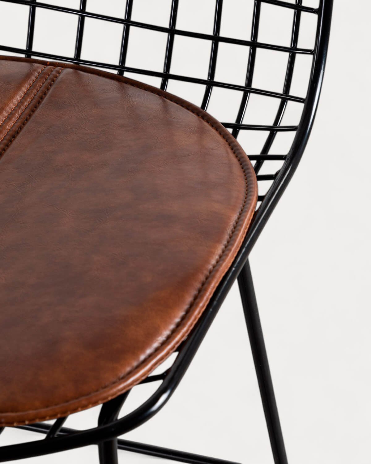 Tabouret Haut en Métal (66 cm) Dossier Bas Aras, image de la gelerie 4