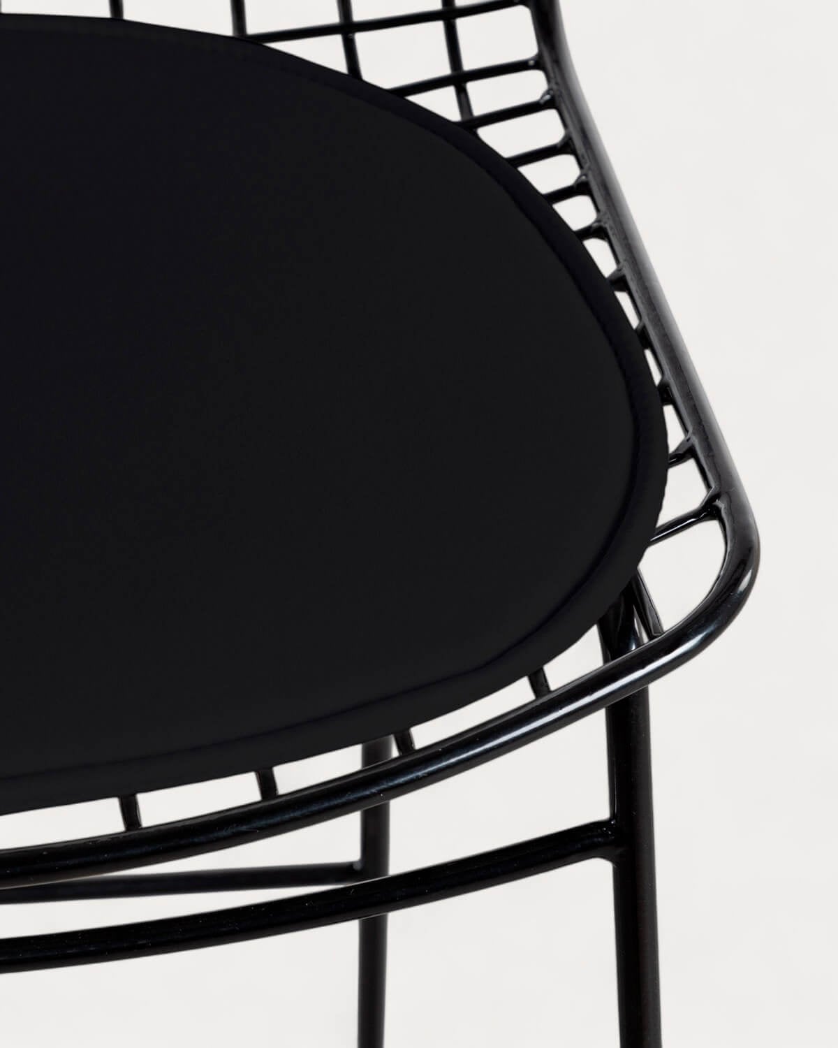 Tabouret Haut en Métal Avec Dossier Bas Aras, image de la gelerie 7