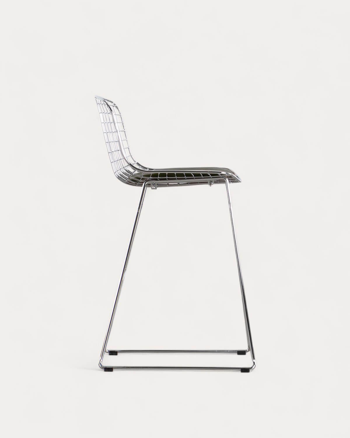 Tabouret Haut en Métal (66 cm) Dossier Bas Aras, image de la gelerie 4