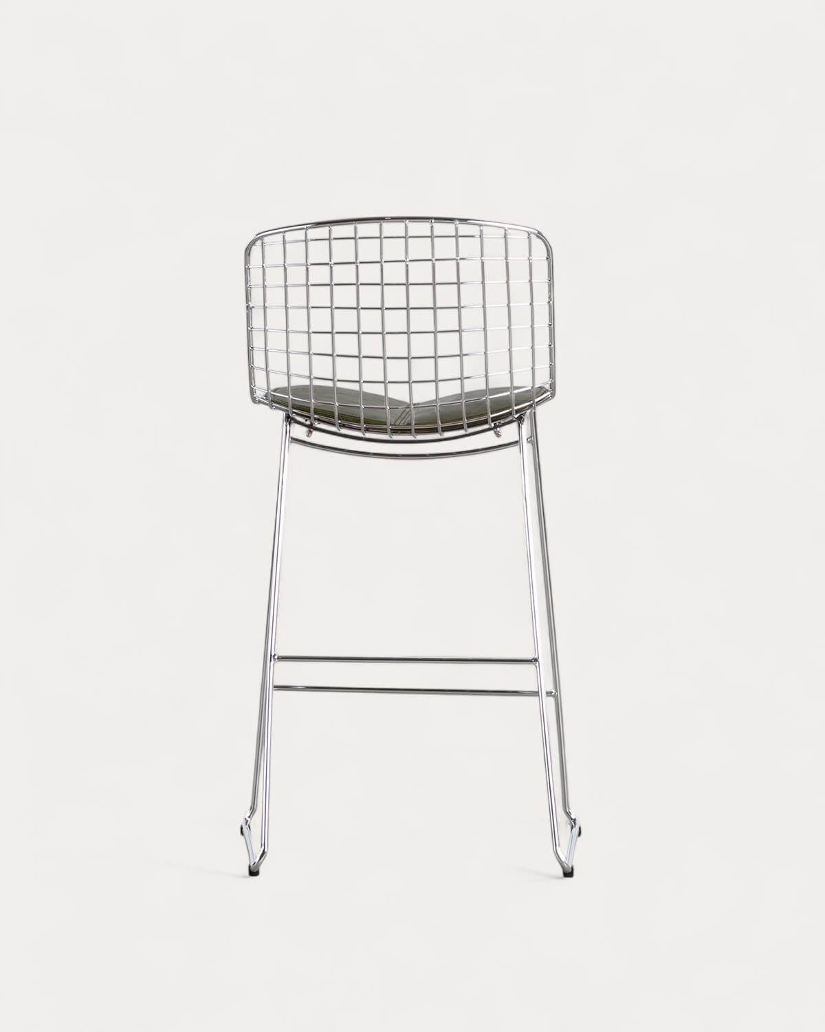 Tabouret Haut en Métal (66 cm) Dossier Bas Aras, image de la gelerie 5