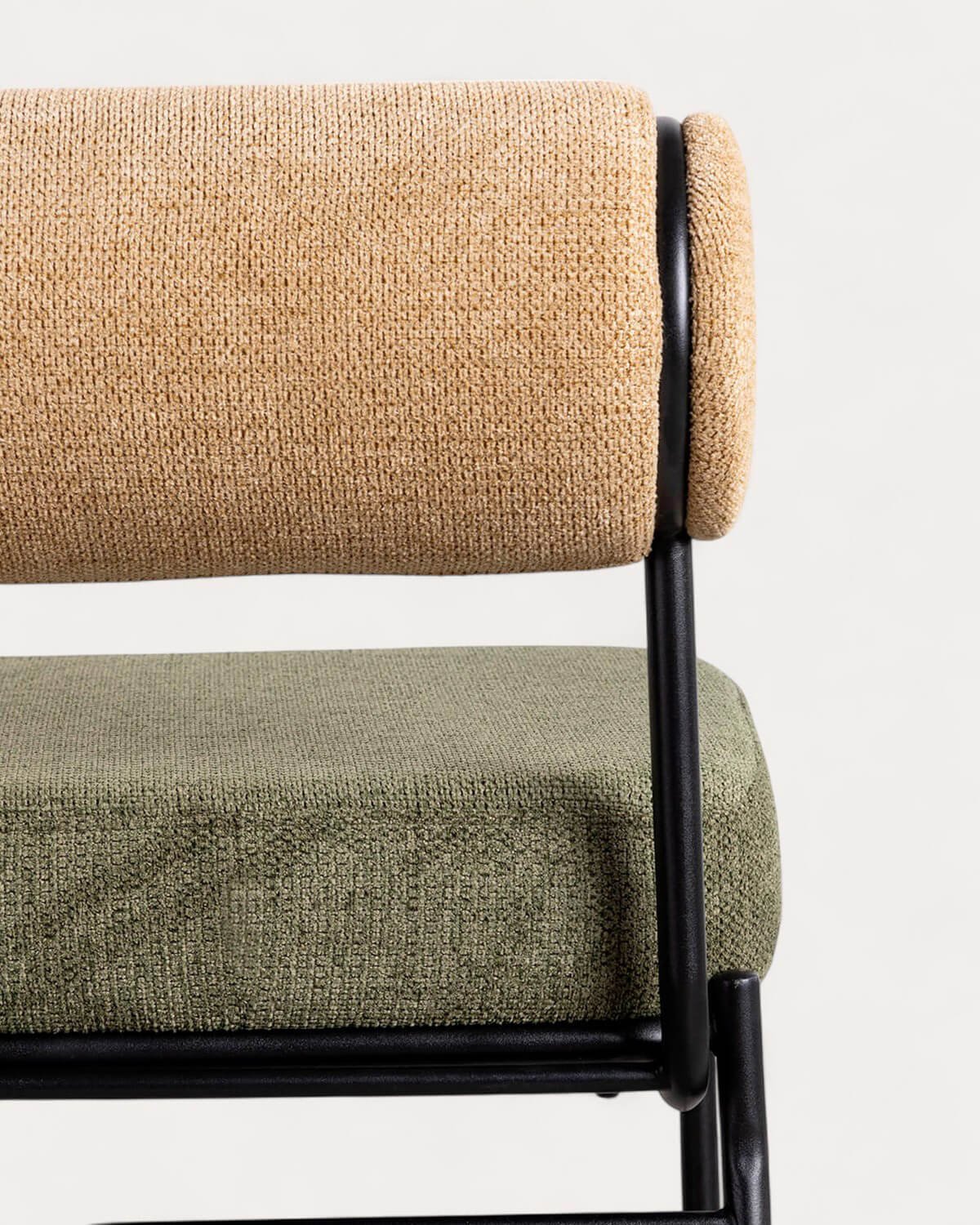 Tabouret Haut en Tissu et Métal (64,5 cm) Elin, image de la gelerie 6