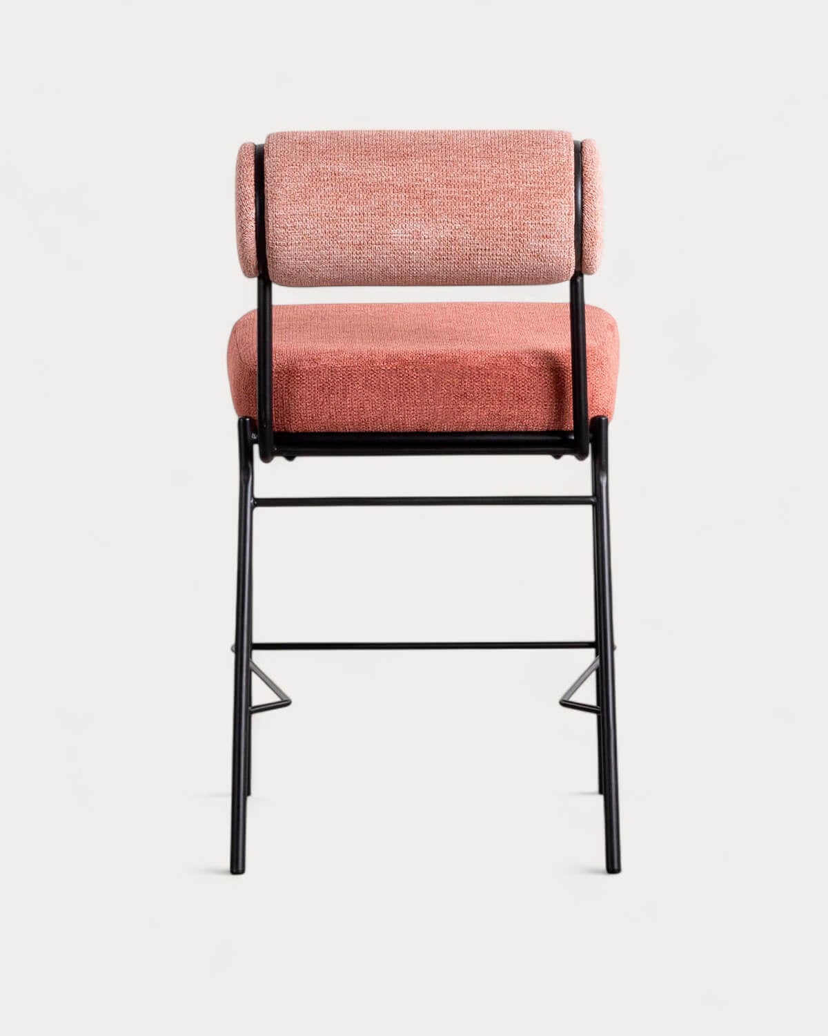 Lot de 4 tabourets hauts en tissu et métal (65 cm) Elin, image de la gelerie 5