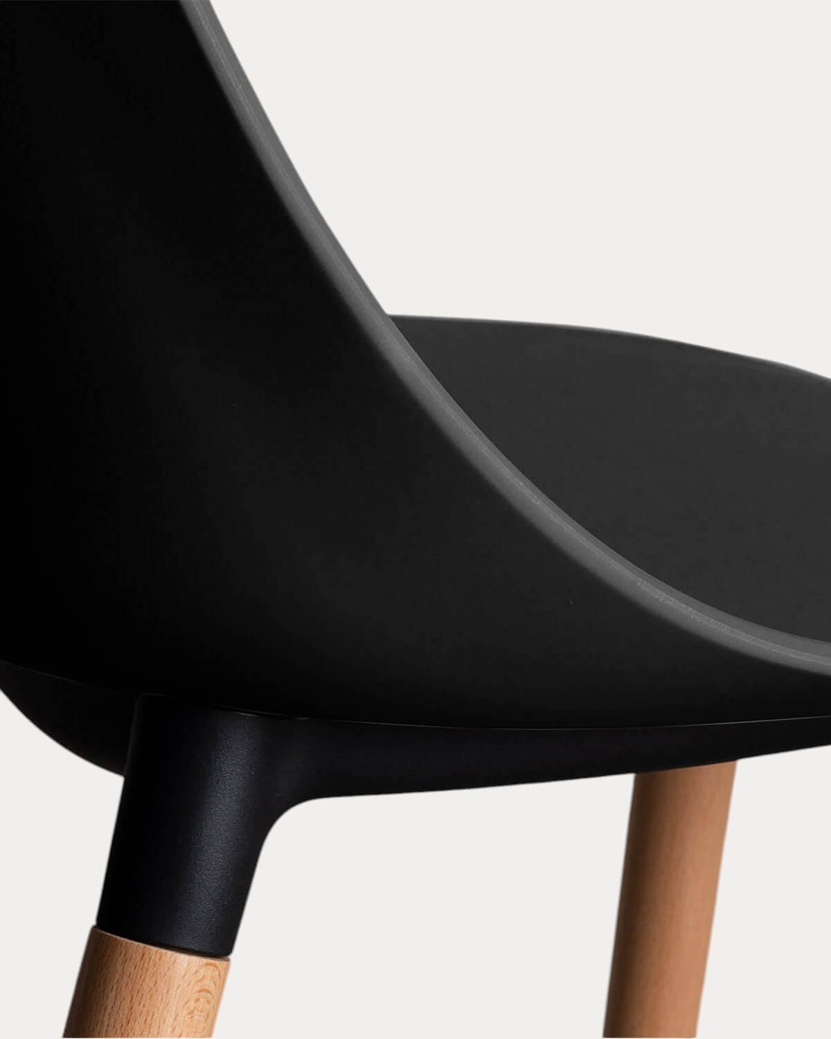 Pack 2 Chaises de Salle à Manger en Polypropylène et Bois Reine, image de la gelerie 6