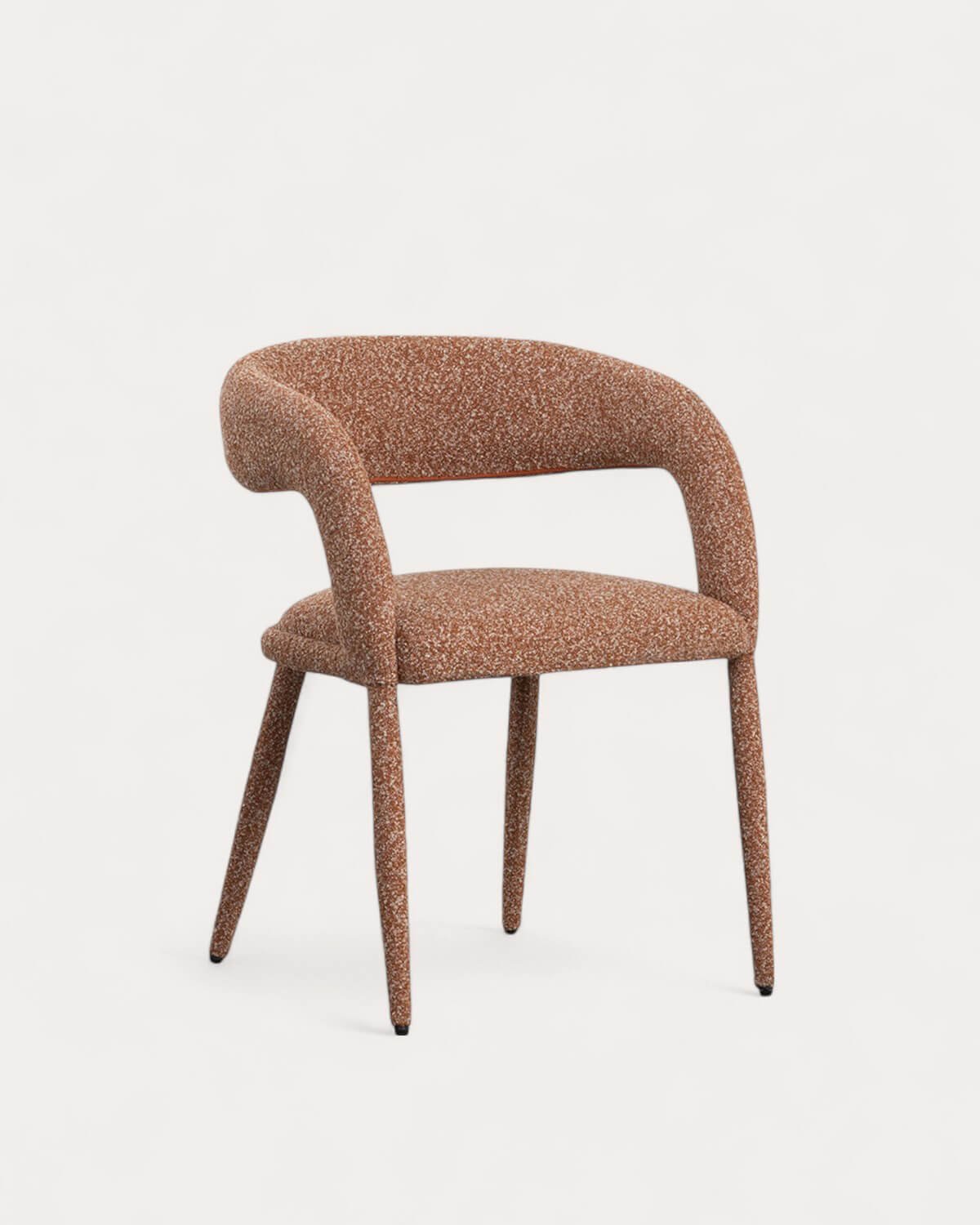 Pack 4 Chaises de Salle à Manger en Tissu et Métal Ewen, image de la gelerie 1