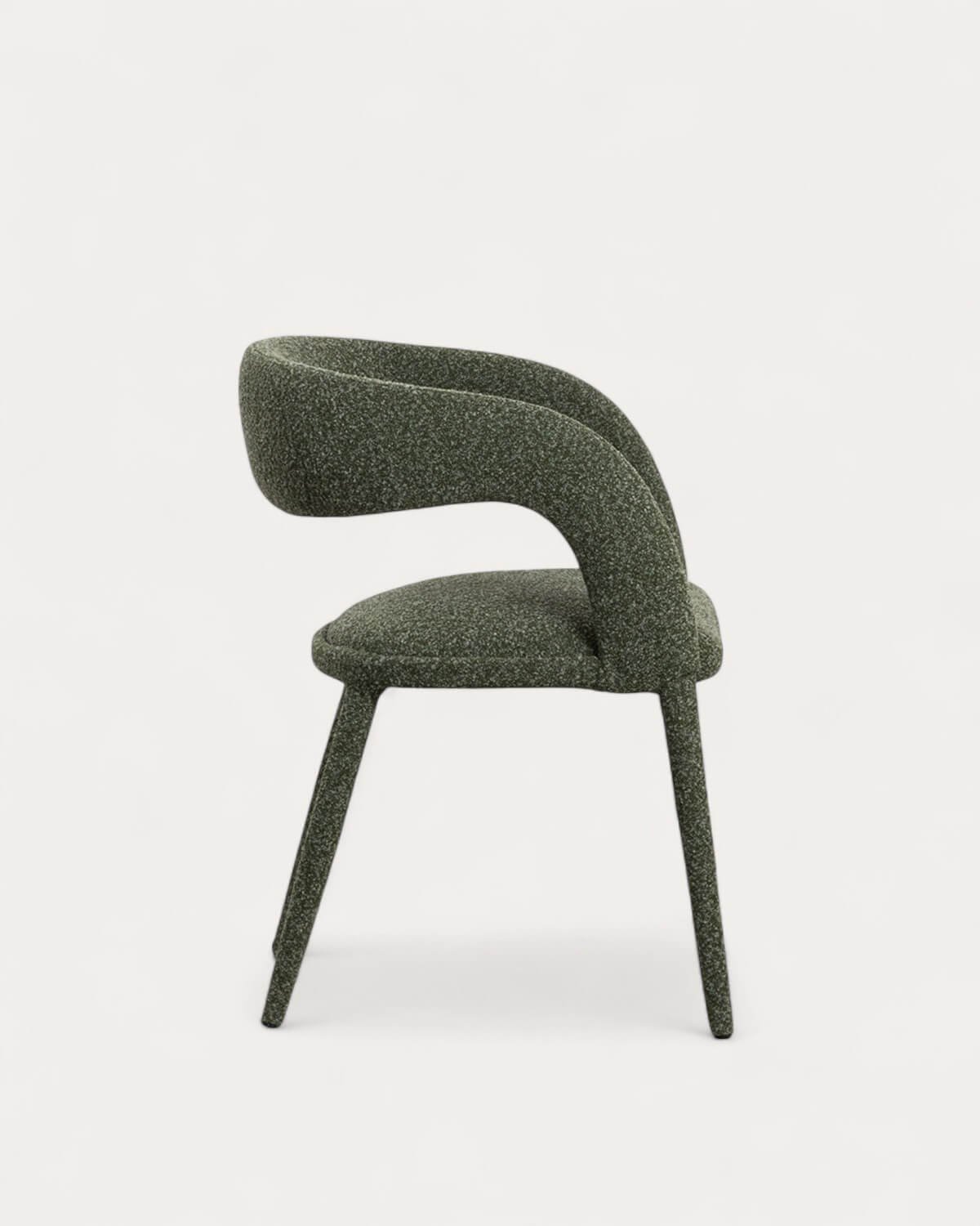 Pack 4 Chaises de Salle à Manger en Tissu et Métal Ewen, image de la gelerie 4