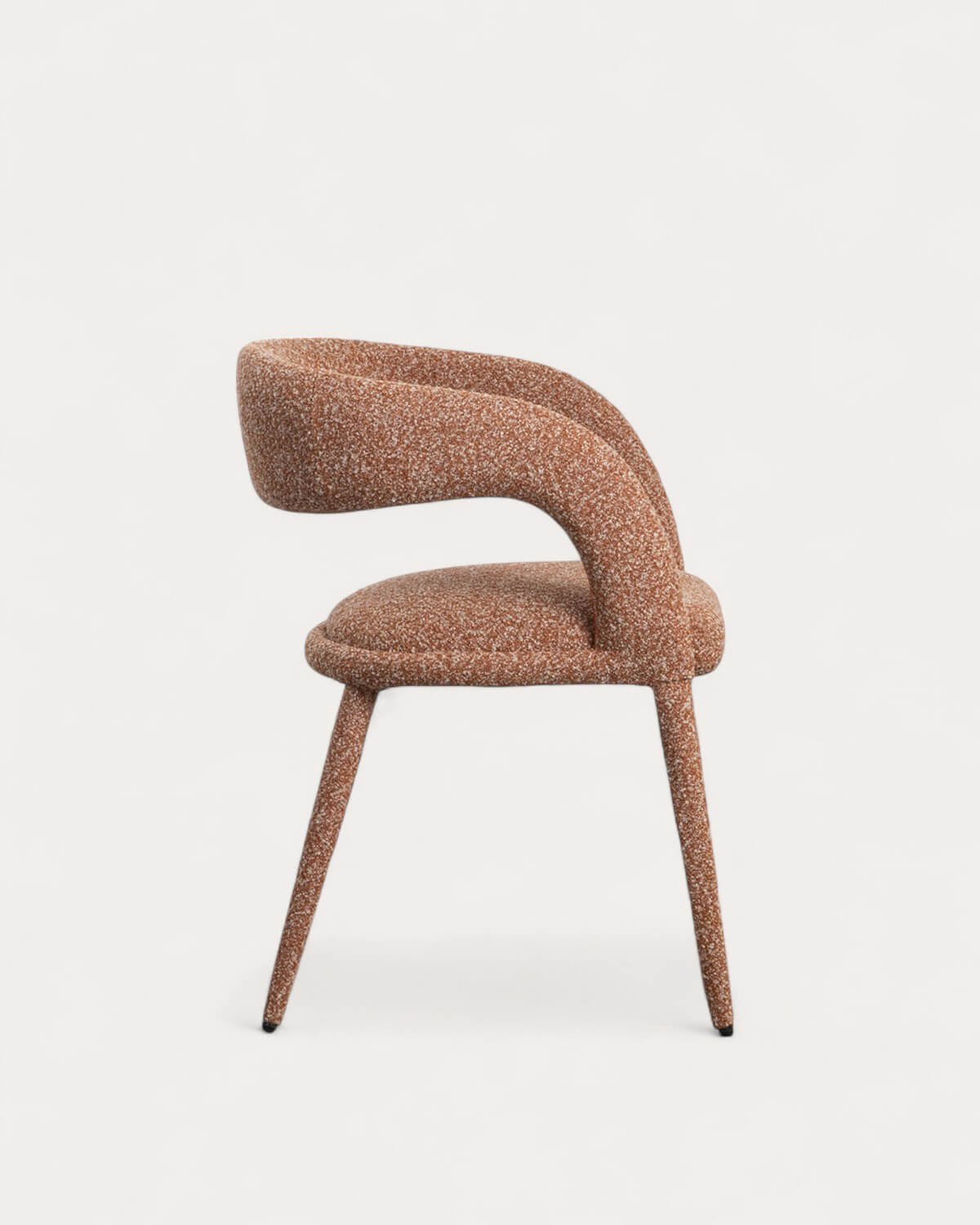 Pack 4 Chaises de Salle à Manger en Tissu et Métal Ewen, image de la gelerie 4