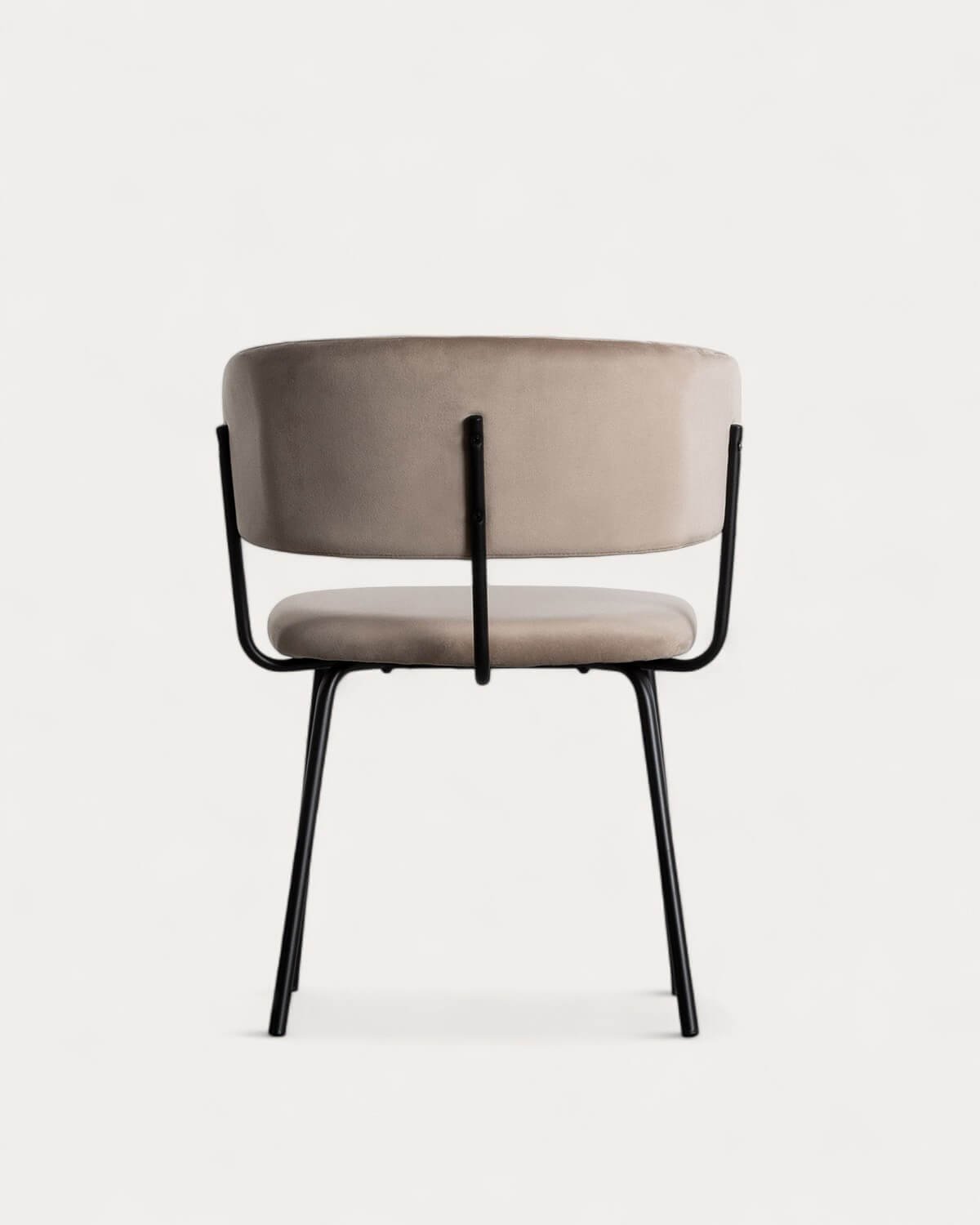 Chaise de Salle à Manger en Velours et Métal Bonse, image de la gelerie 5