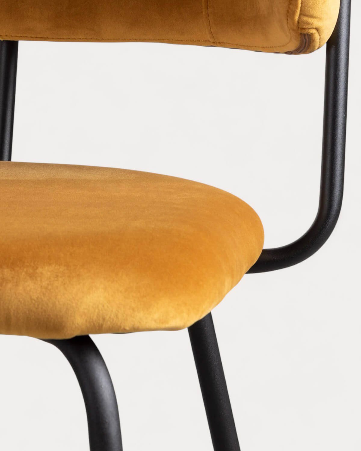 Pack 2 Chaises de Salle à Manger en Velours et Métal Bonse , image de la gelerie 7