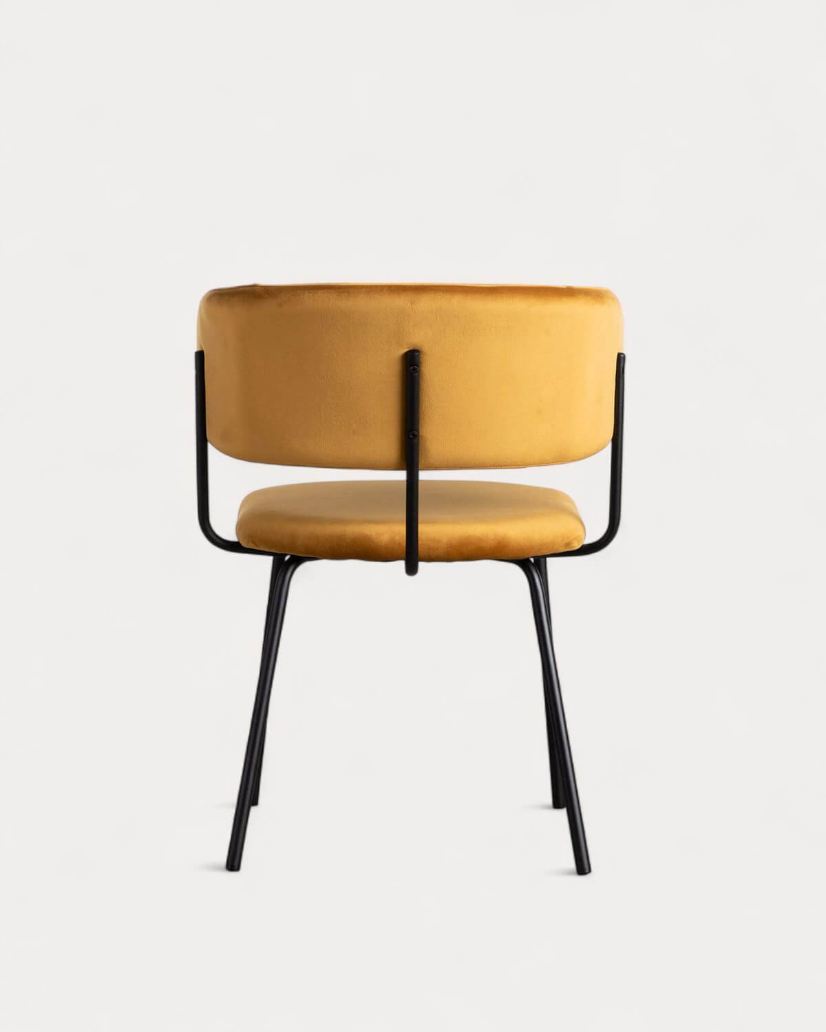 Pack 4 Chaises de Salle à Manger en Velours et Métal Bonse, image de la gelerie 5