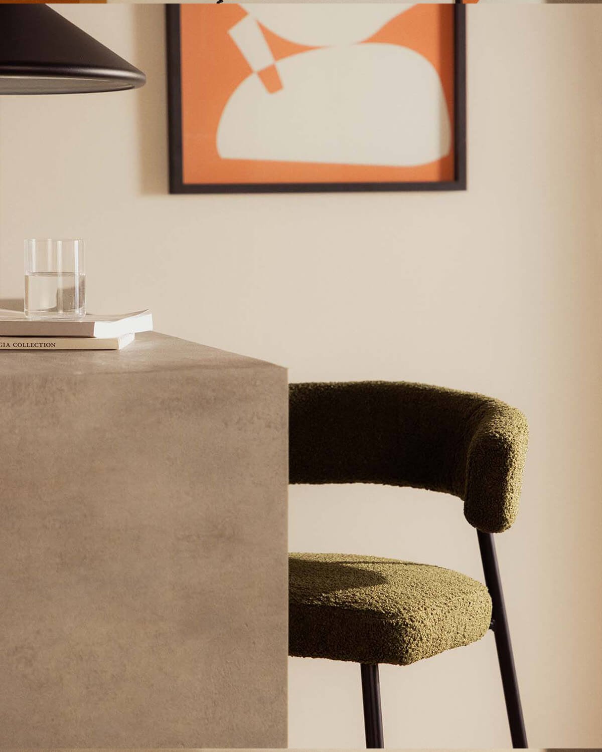 Tabouret Haut en Métal (74 cm) Eloise Bouclé , image de la gelerie 3