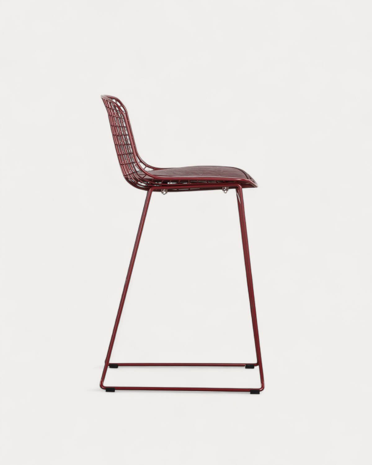 Tabouret à Dossier Bas en Métal (66 cm) Aras Fresh, image de la gelerie 4