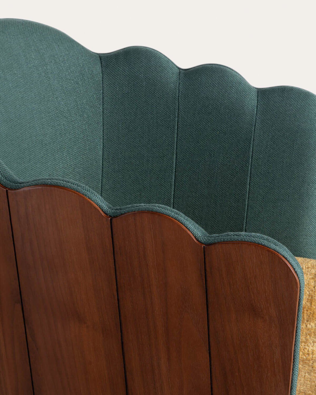 Chaise de Salle à manger en Bois et Tissu Rene, image de la gelerie 5