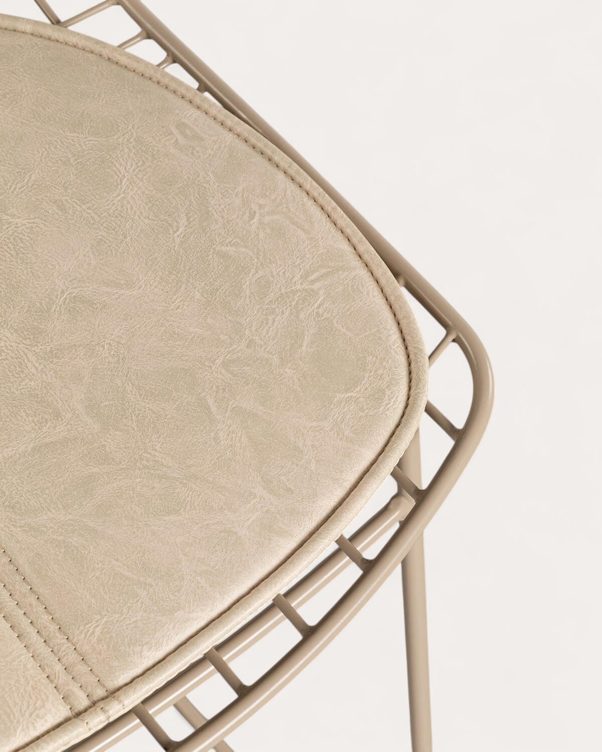 Tabouret à Dossier Bas en Métal (66 cm) Aras Fresh, image de la gelerie 5