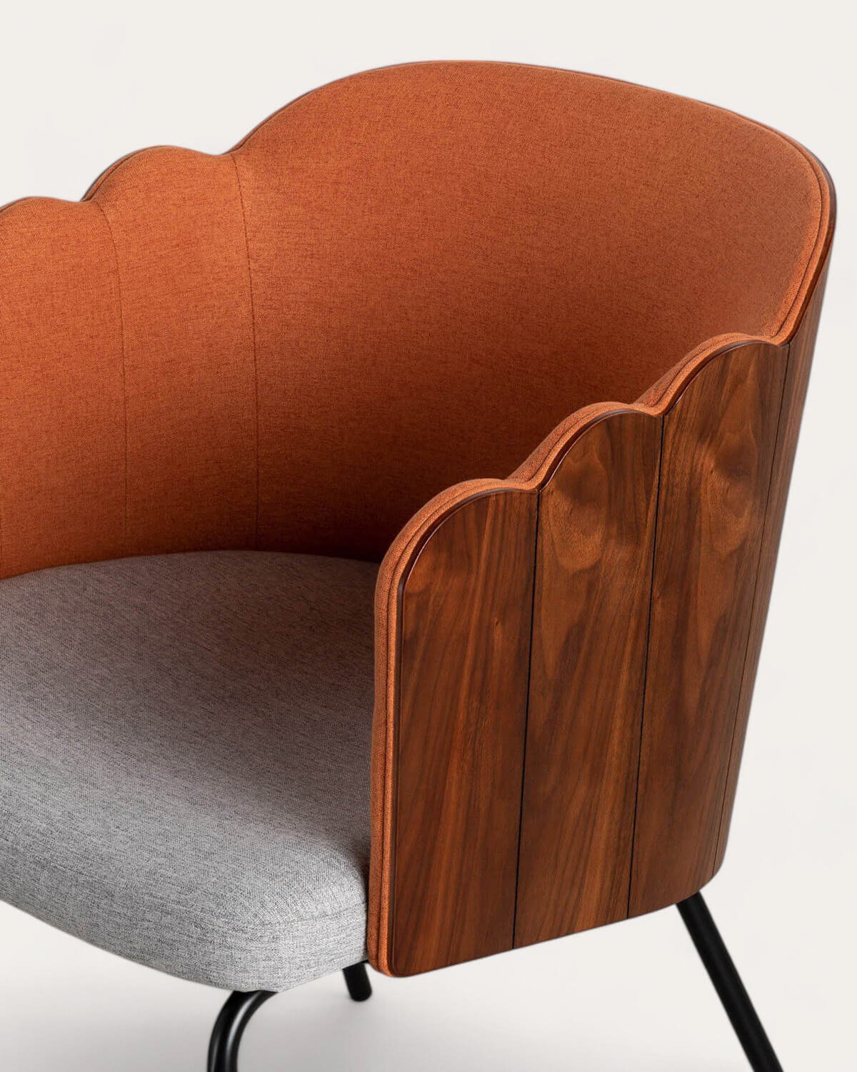 Pack 4 Chaises de Salle à Manger en Bois et Tissu Rene, image de la gelerie 7