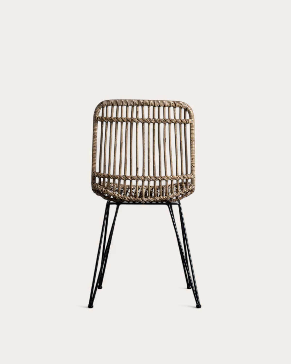 Pack 4 Chaises de Salle à Manger en Rotin Naturel Nice, image de la gelerie 5