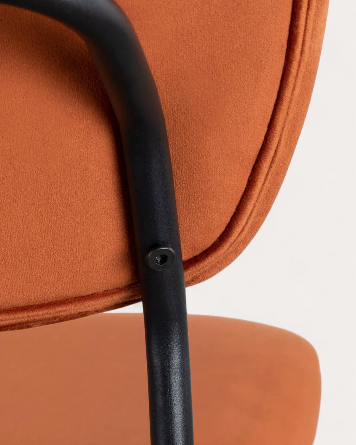 Tabouret Haut en Métal et Velours (70 cm) Morgan, image de la gelerie 6