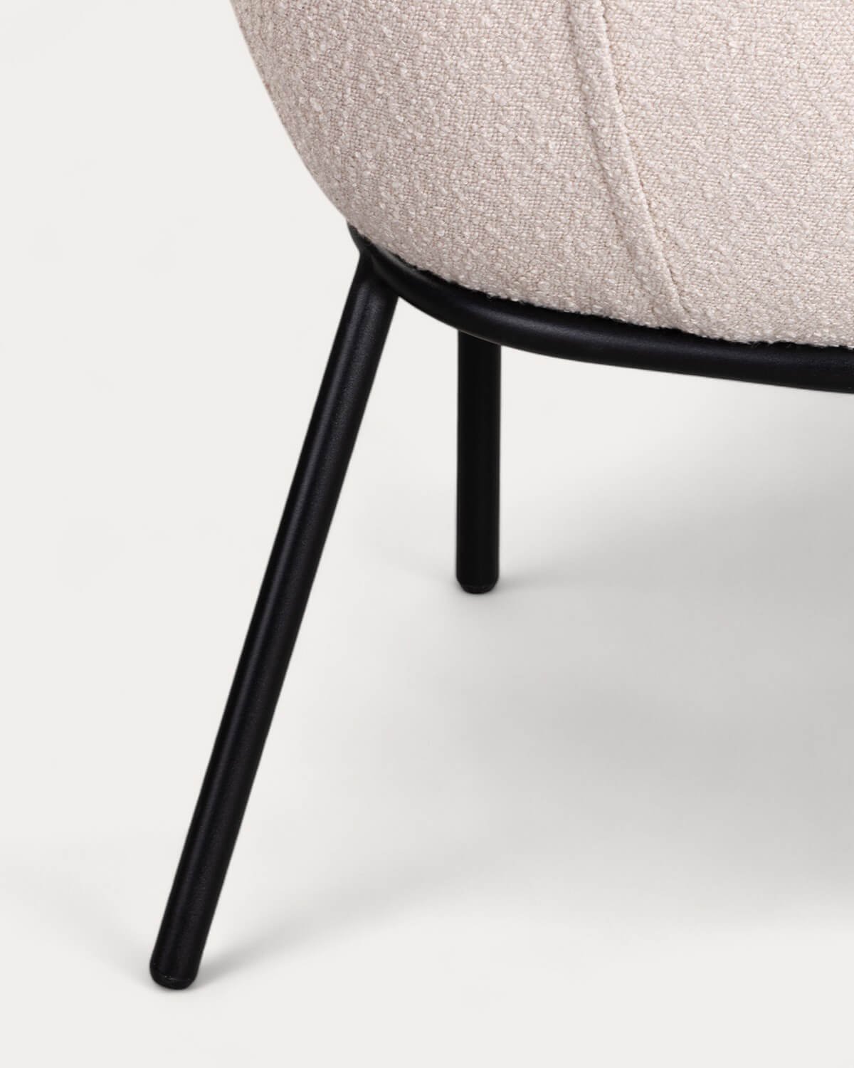 Pack 2 Chaises de Salle à Manger en Tissu et Métal Bonie, image de la gelerie 8