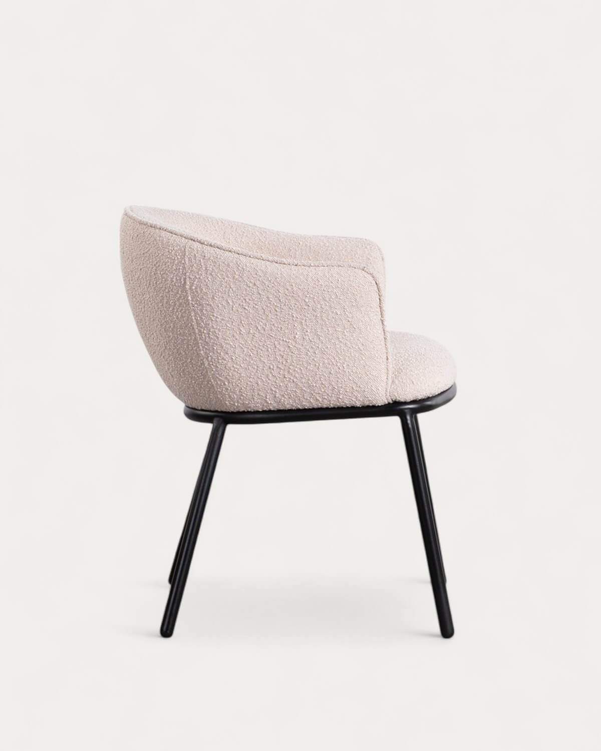 Pack 2 Chaises de Salle à Manger en Tissu et Métal Bonie, image de la gelerie 4